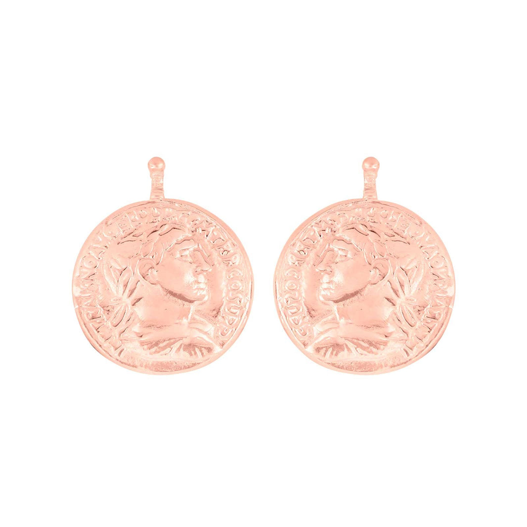 Sølv system-vedhæng mønt 16x16mm