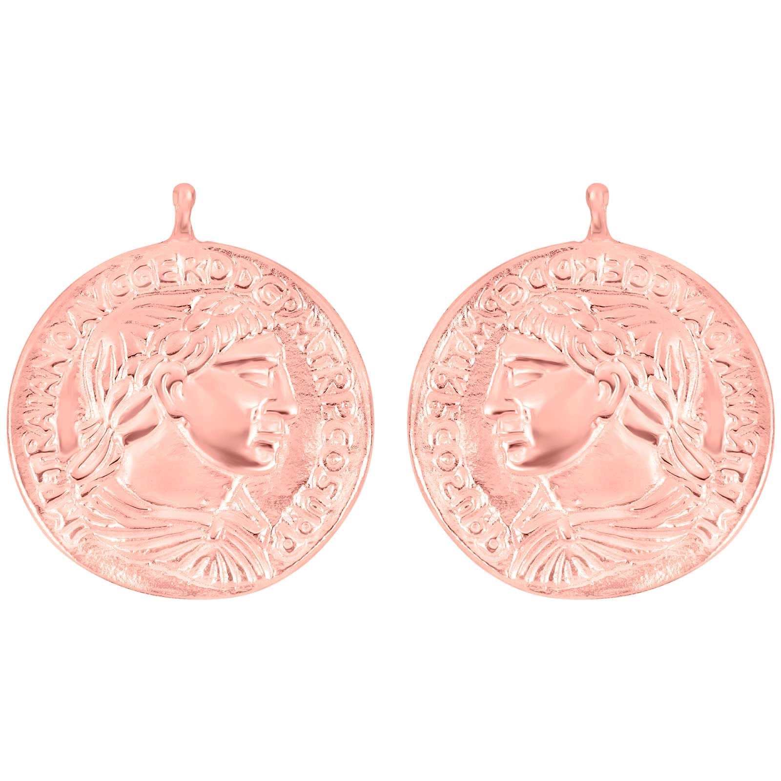 Silver system pendant coin 23x23mm