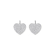 Silver system pendant heart w/cz