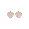 Silver system pendant heart w/cz
