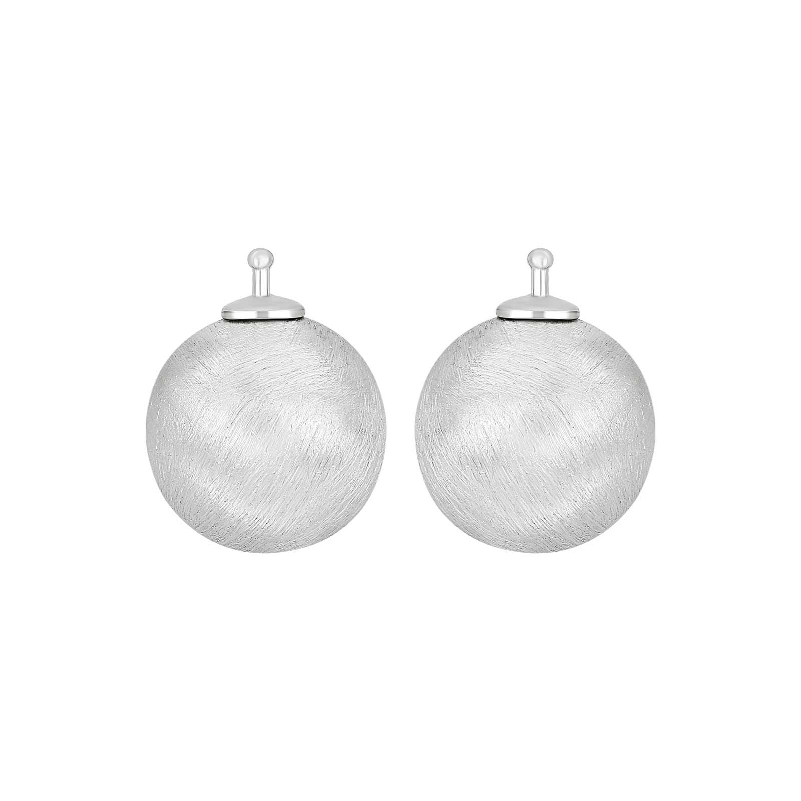Silver system pendant 14mm matte ball