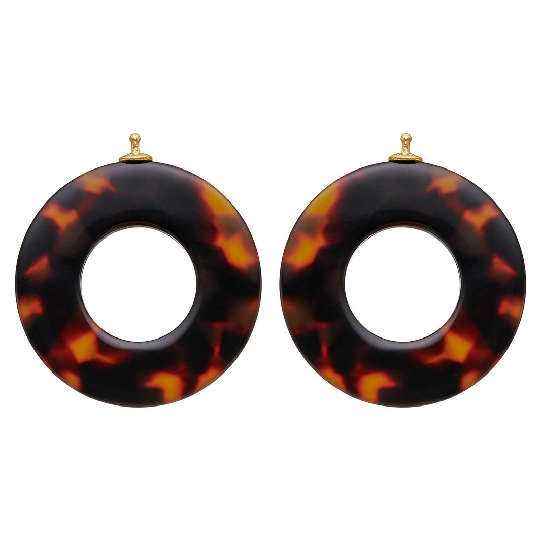 Acetate ring with rhodium-plated silver