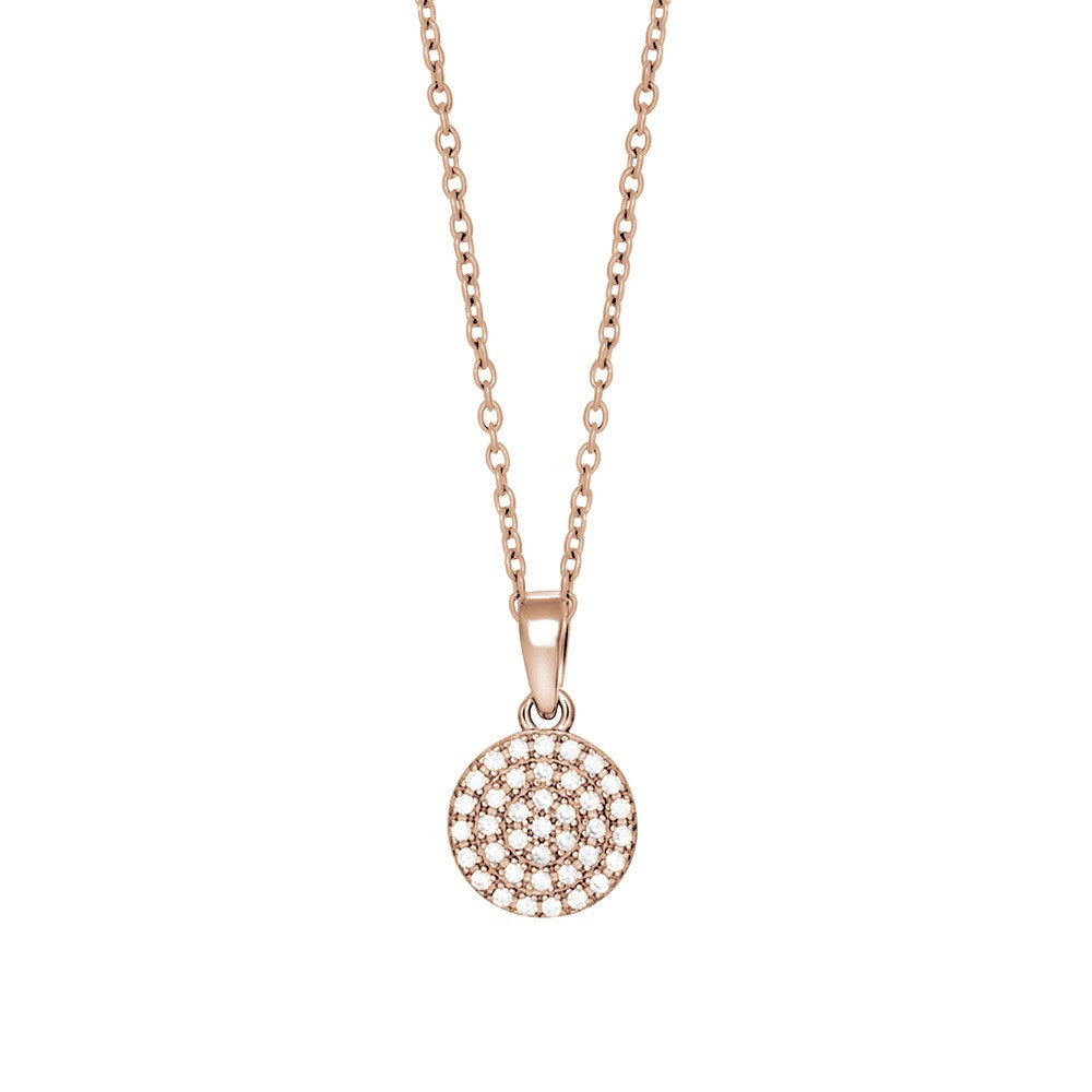 Silver fork pendant ANNIENOR 9mm incl. chain