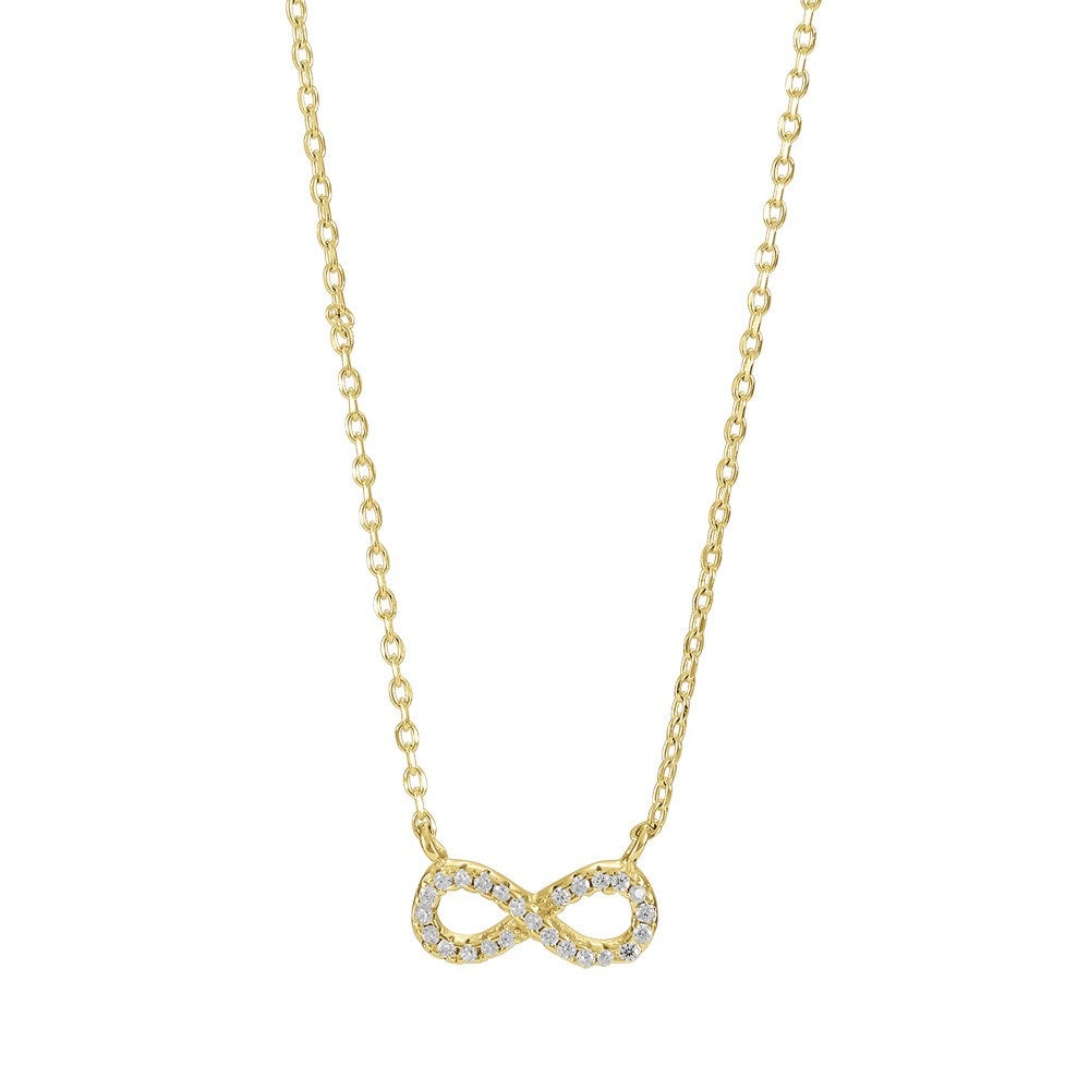 Silver necklace with AGNANOR pendant w. cz