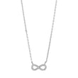 Silver necklace with AGNANOR pendant w. cz
