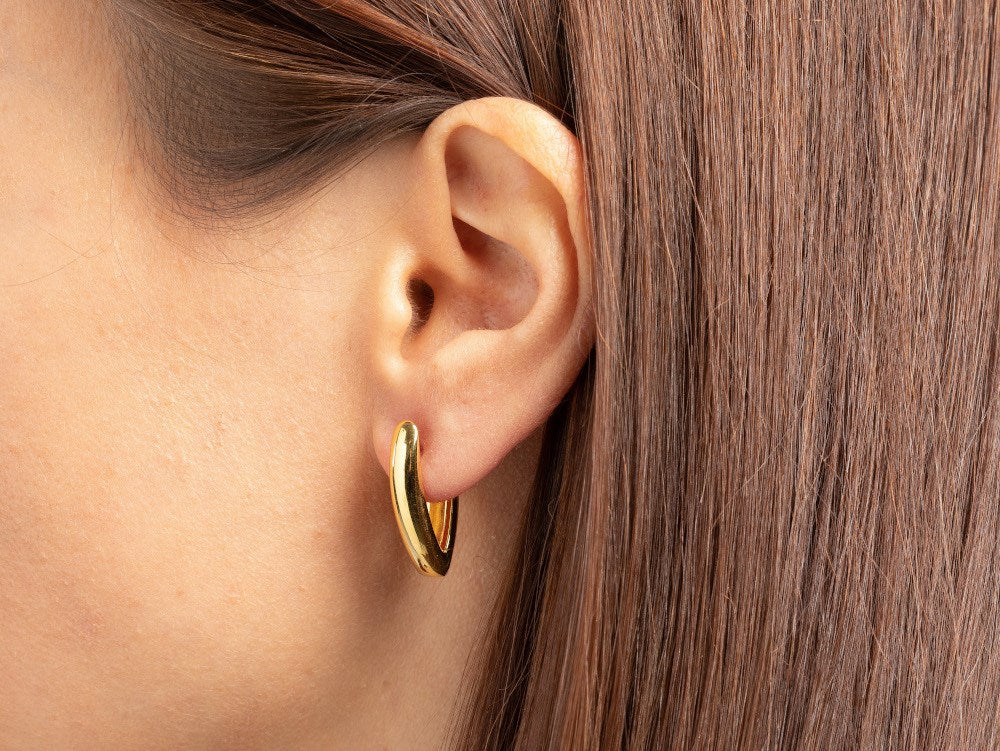 925/- hinge earrings, gp pol.