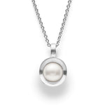 925/- pendant, rho. scratch, pearl