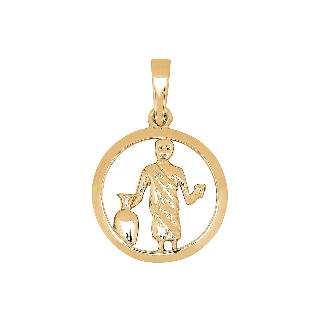 Siersbøl 14ct. pendant Aquarius 15mm