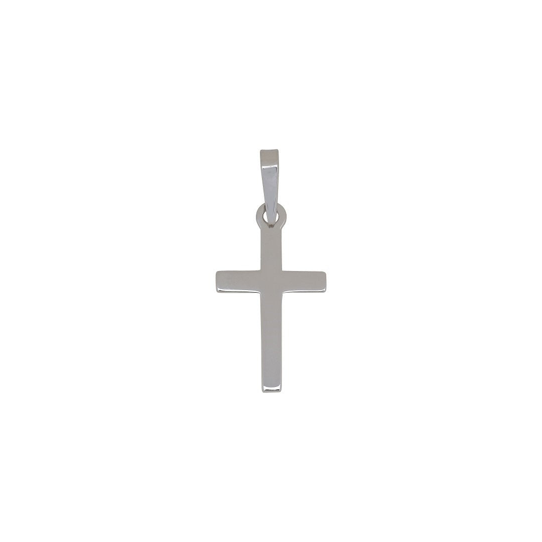 Siersbøl silver rhodium-plated pendant cross 23mm