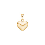 Siersbøl silver gold-plated pendant heart 13mm