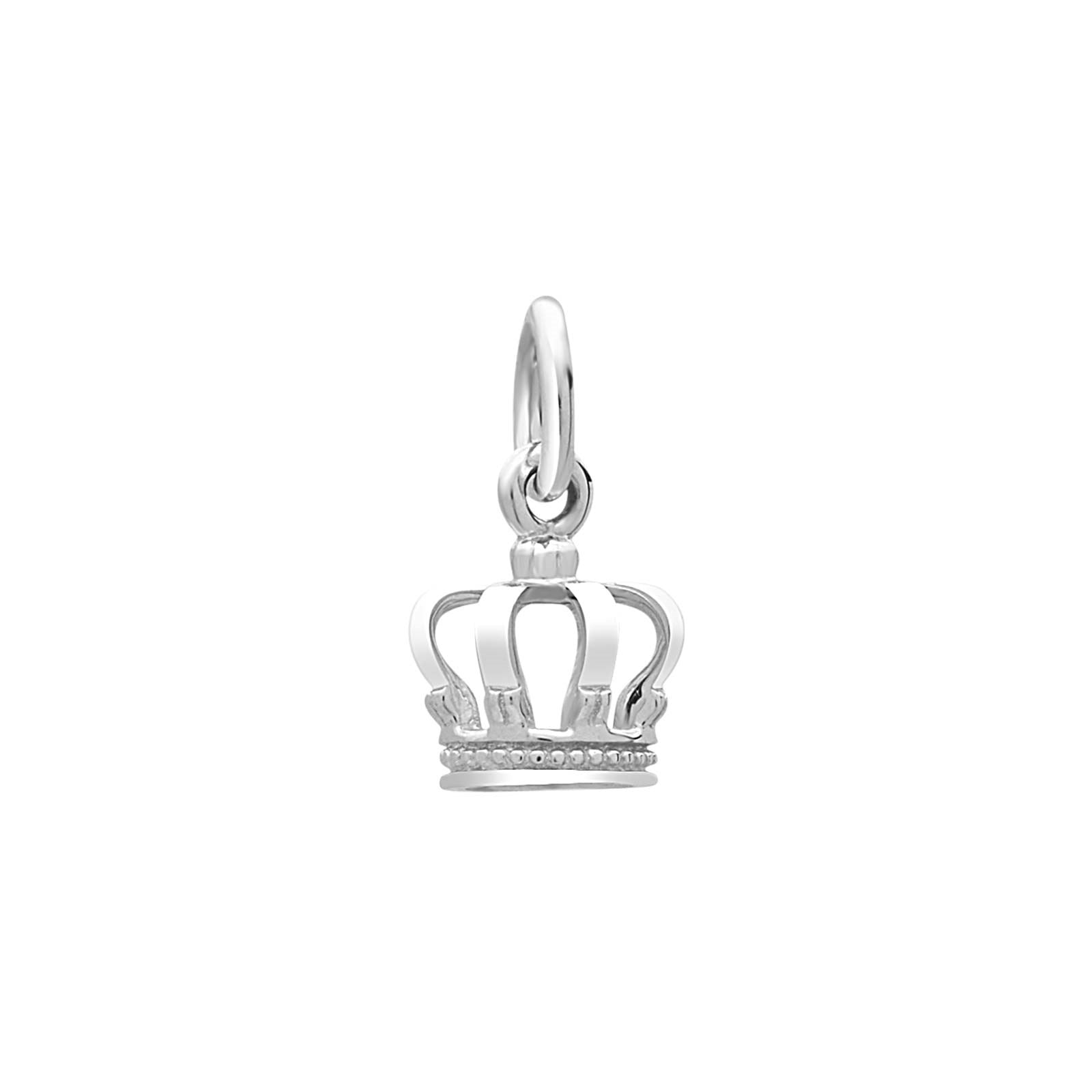 Siersbøl silver rhod. pendant/charm krown 7mm