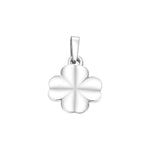 Siersbøl silver rhod. pendant four-leaved clover
