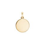 Siersbøl 8ct. pendant round plate 16mm