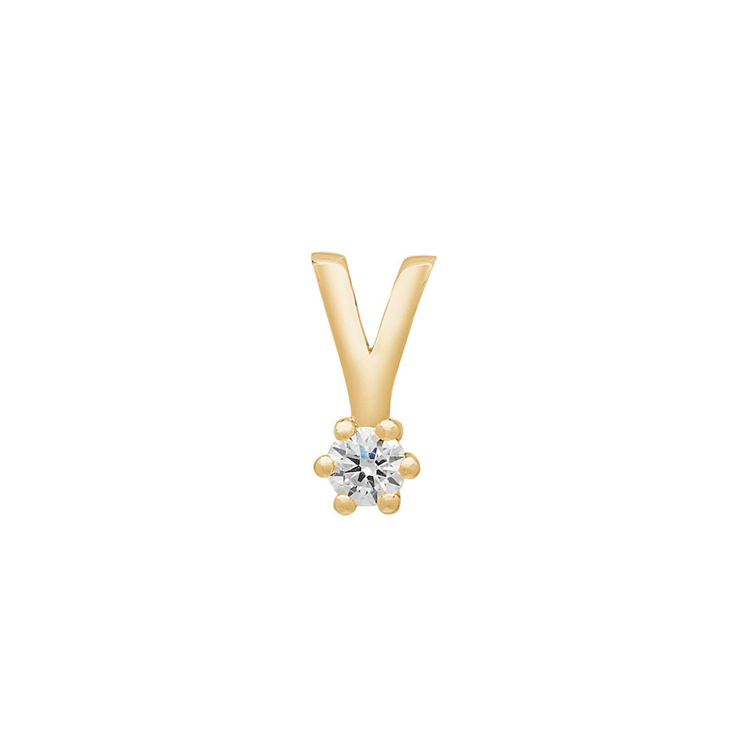 Siersbøl 14ct. Afrodite gold pendant 0.03ct WSI