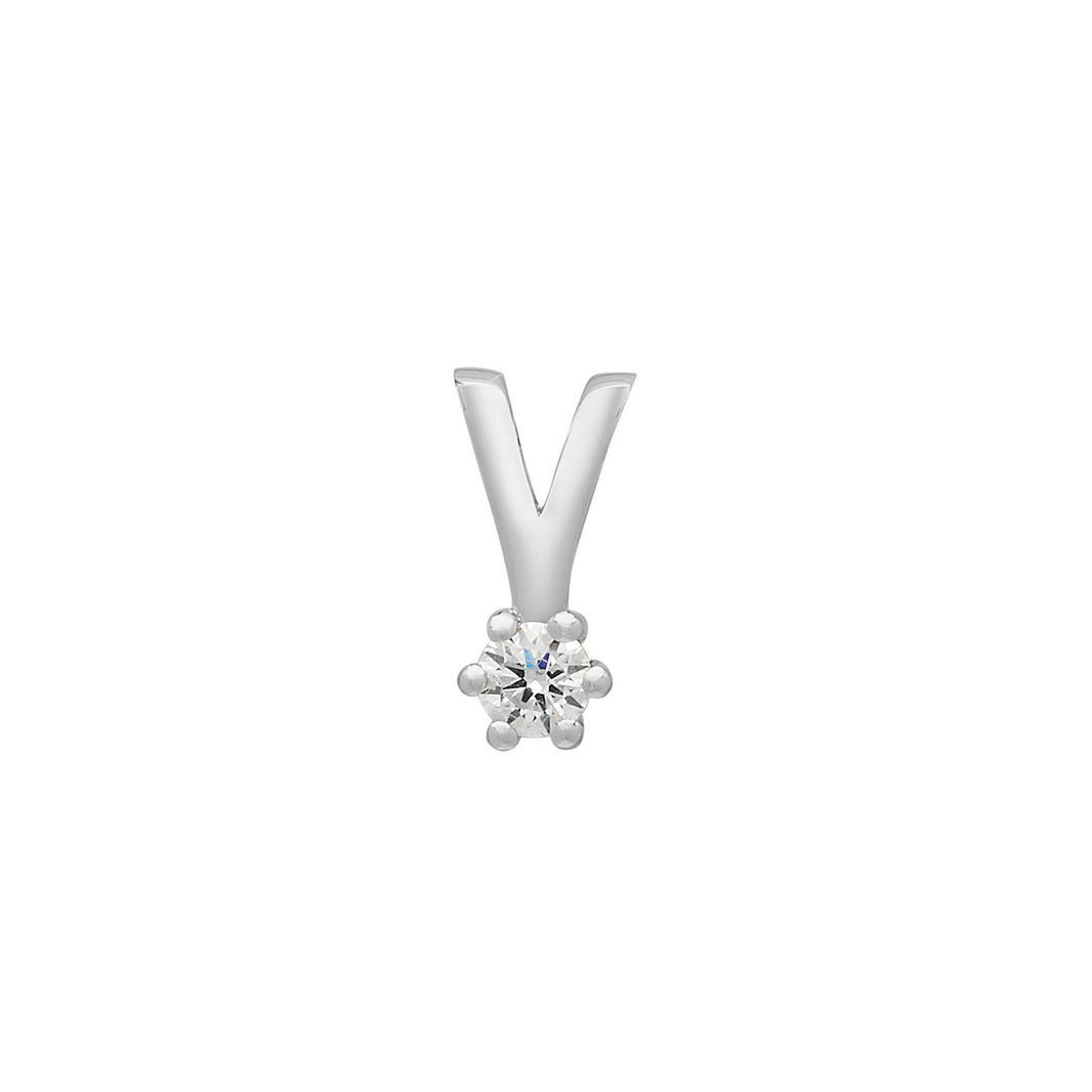 Siersbøl 14ct. Afrodite wg pendant 0.03ct WSI