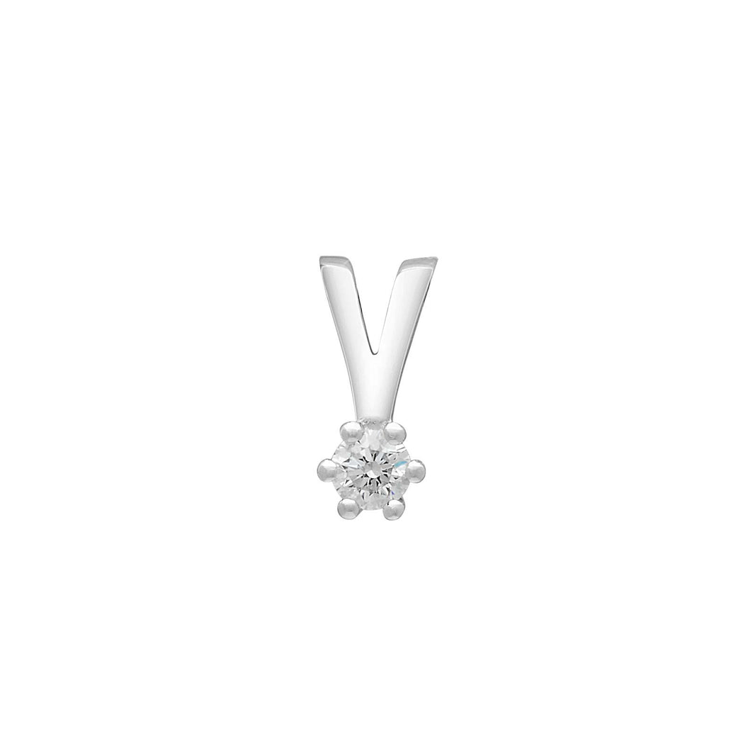 Siersbøl 14ct. Afrodite wg pendant 0.05ct WSI
