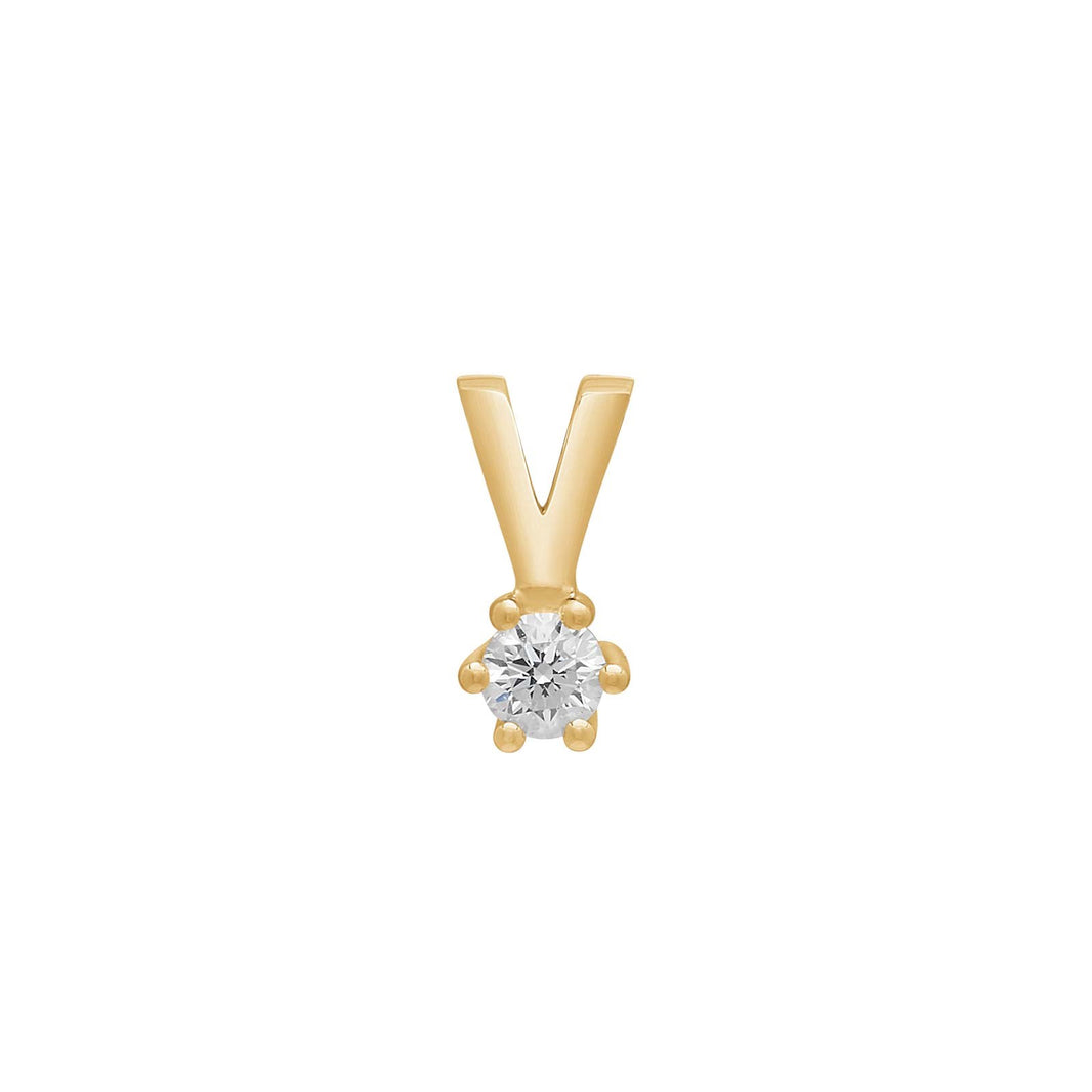 Siersbøl 14ct. Afrodite gold pendant 0.10ct WSI