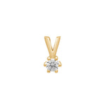 Siersbøl 14ct. Afrodite gold pendant 0.15ct WSI
