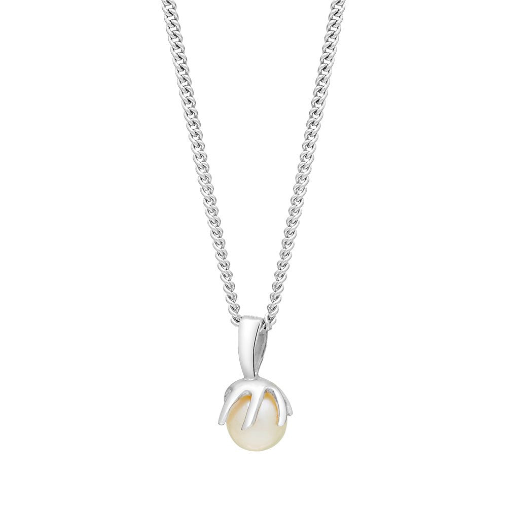 Rhod. silver pendant swing w/fwp 12mm