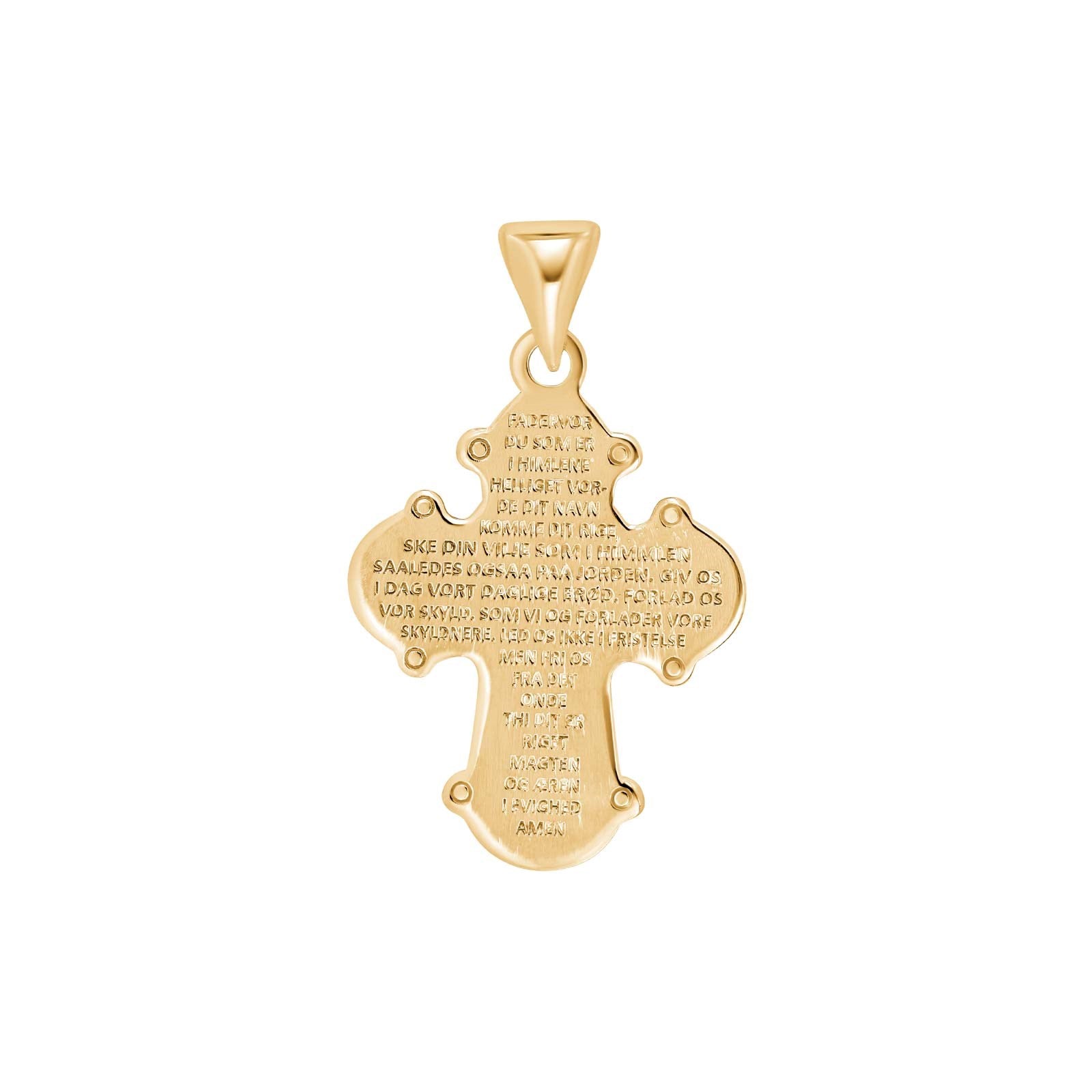 Goldpl. pendant dagmarkors 24mm