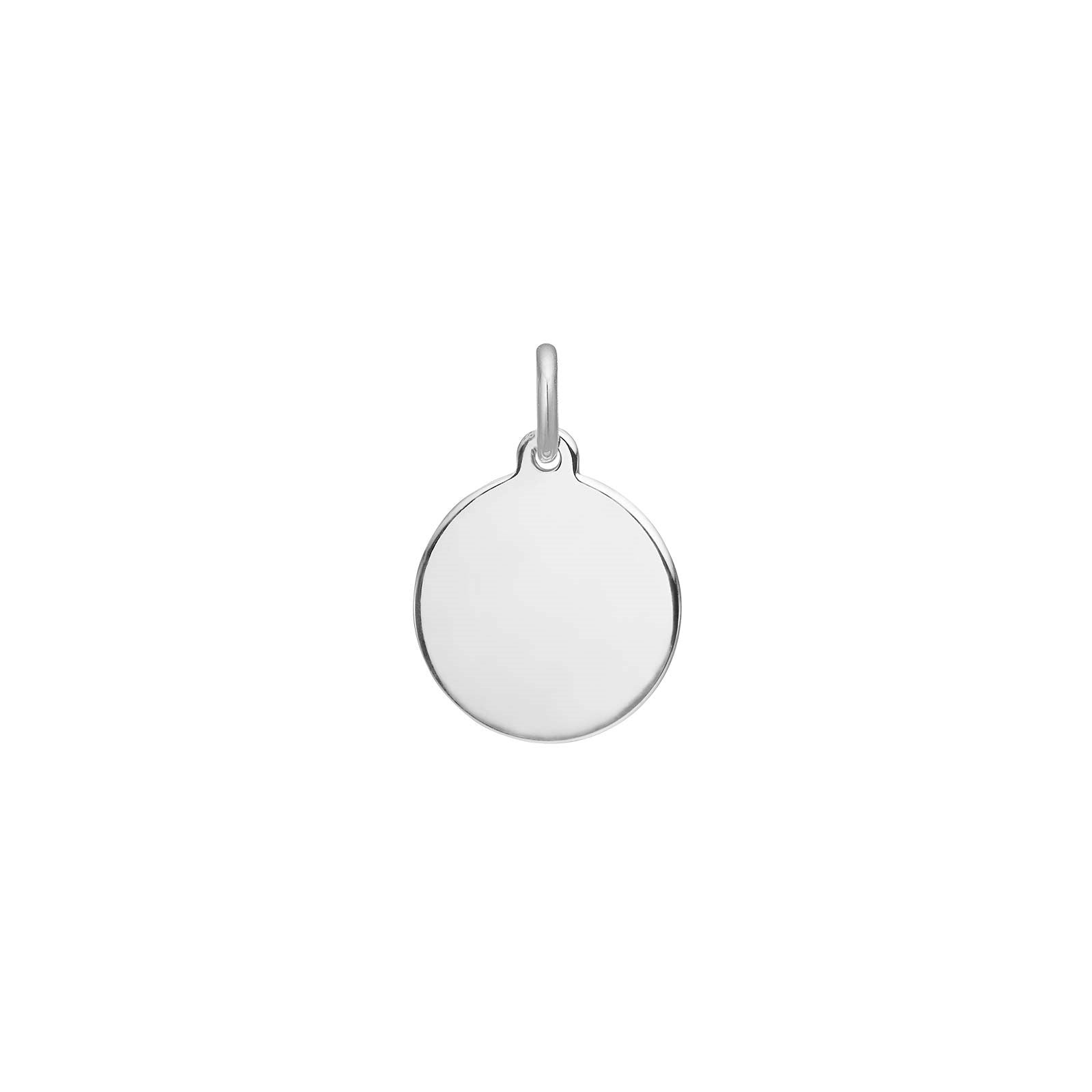 Rrhod. silver pendant disc 13mm