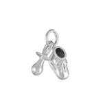 Rhod. silver pendant/charm shoe and pacifire