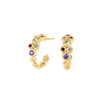 Goldpl. silver earrings