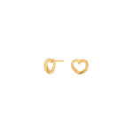 Goldpl. silver earrings