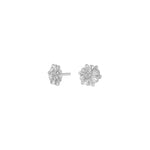 Rhod. silver earrings
