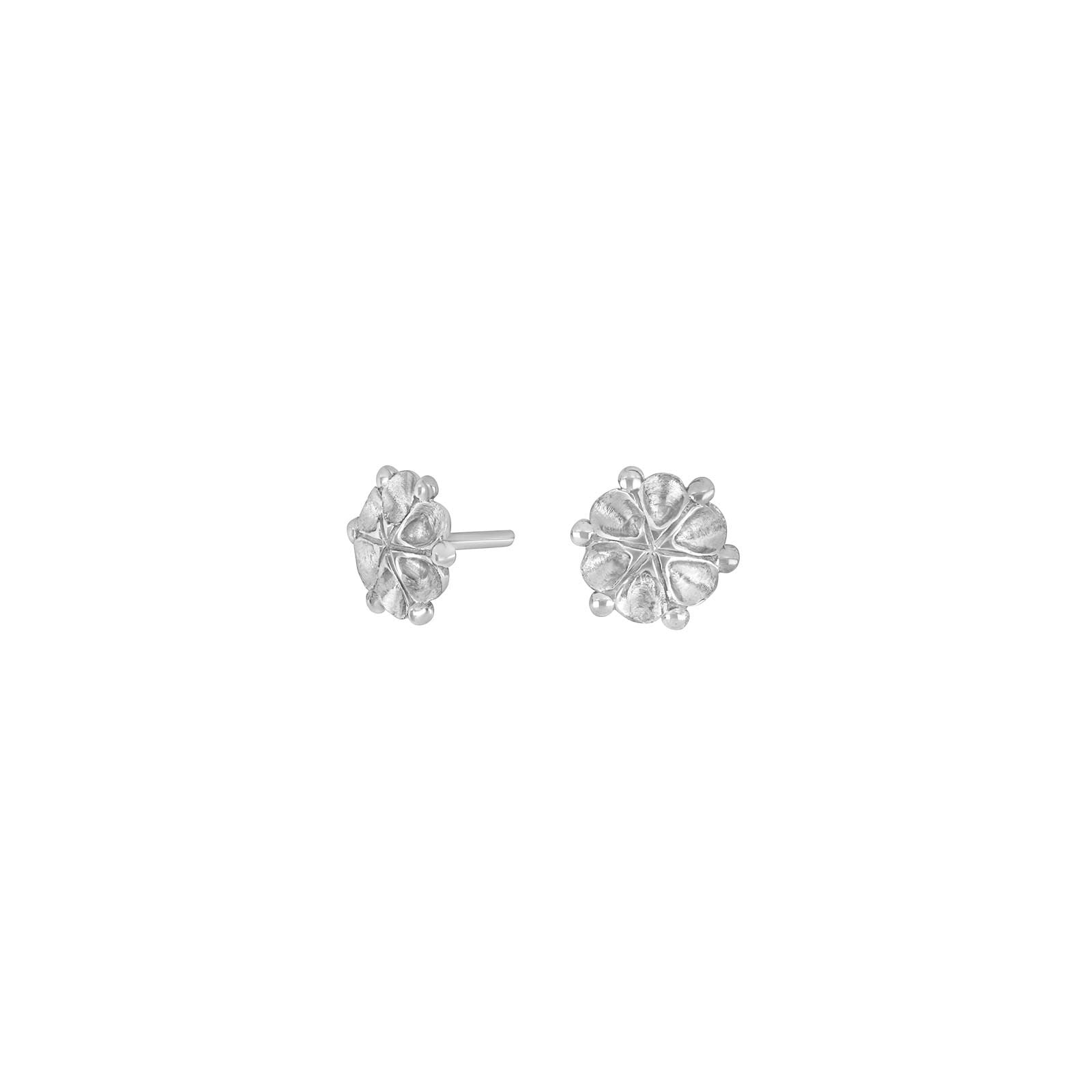 Rhod. silver earrings