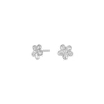 Rhod. silver earrings