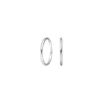 Silver hoop earrings 14mm