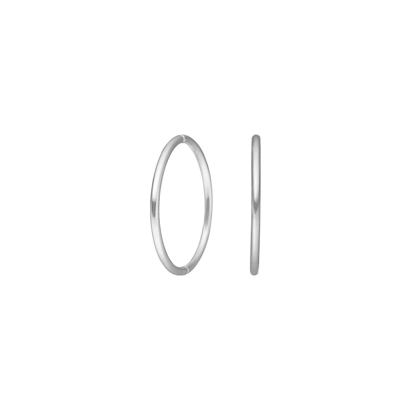 Silver hoop earrings 18mm