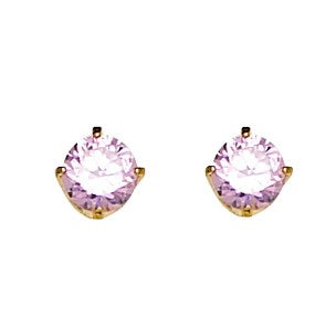 Pink Ice, 5 mm Goldplated