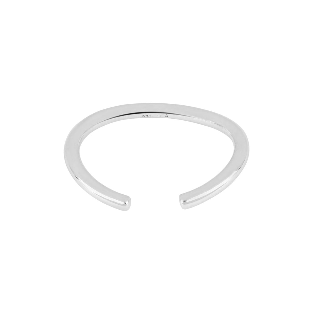 Silver rhod. earring