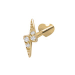 14k. Labret-piercing w  0,022ct diamond PIERCE52