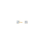 Titanium ear studs GP 4mm w.cz