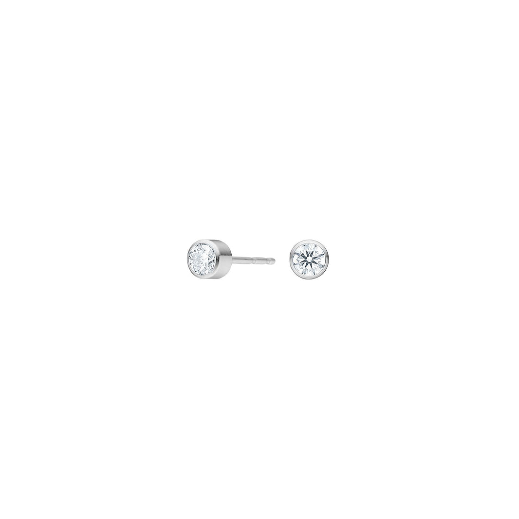 Titanium ear studs 4mm w.cz