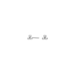 Titanium ear studs w. 3 balls