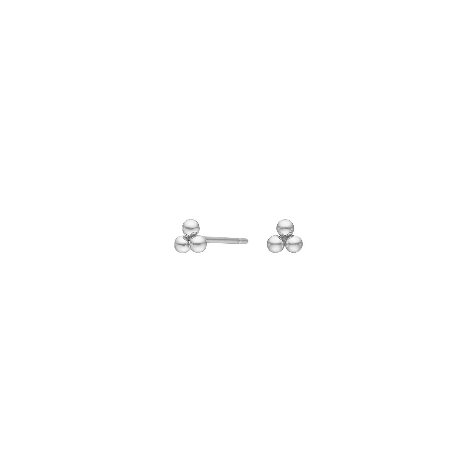 Titanium ear studs w. 3 balls