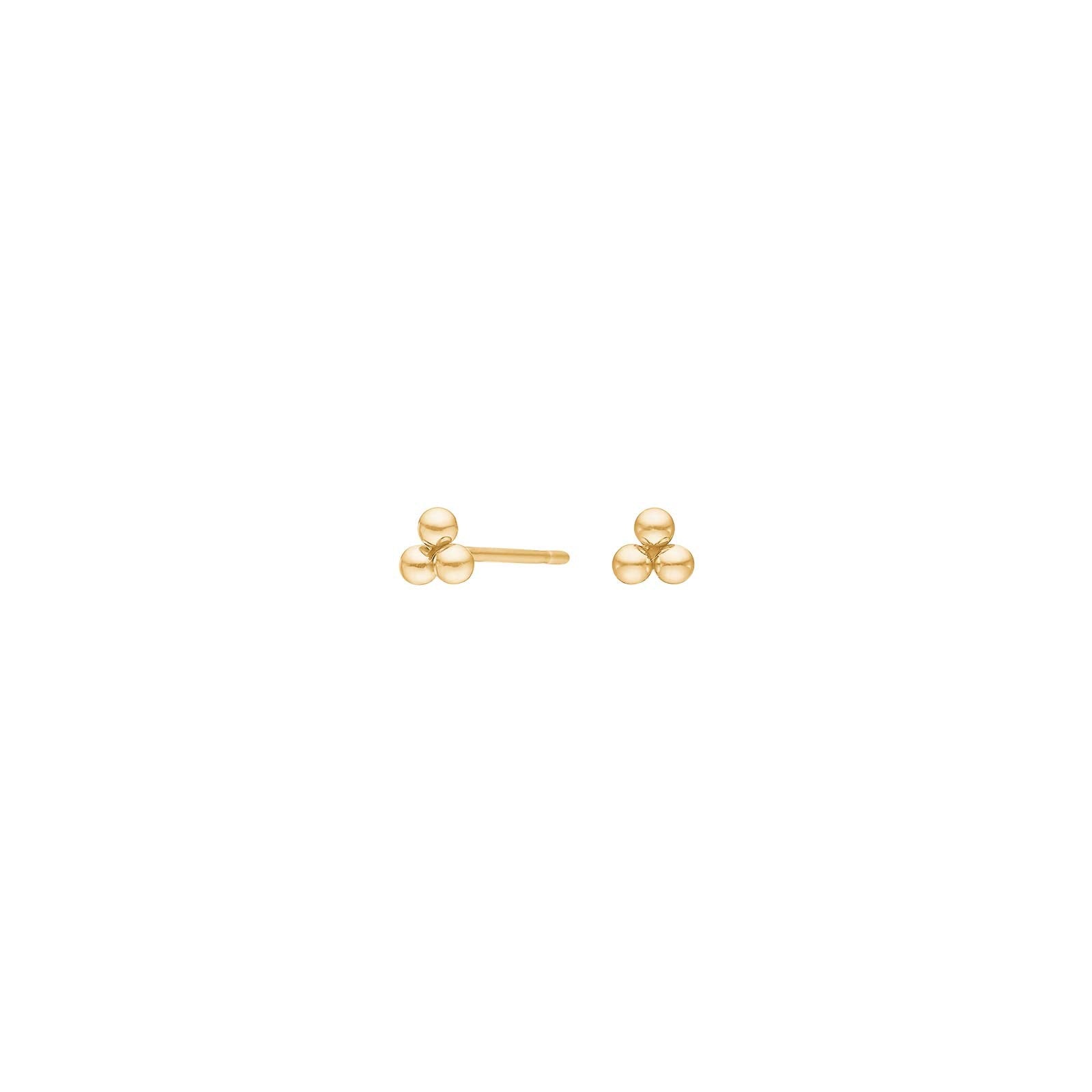 Titanium ear studs GP w. 3 balls