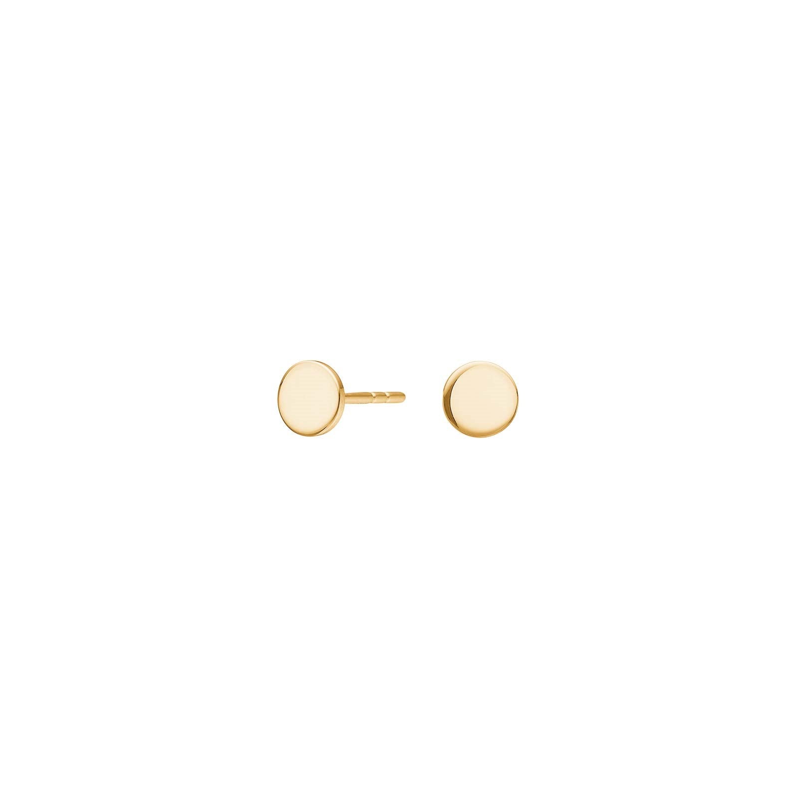 Titanium ear studs GP polished circle