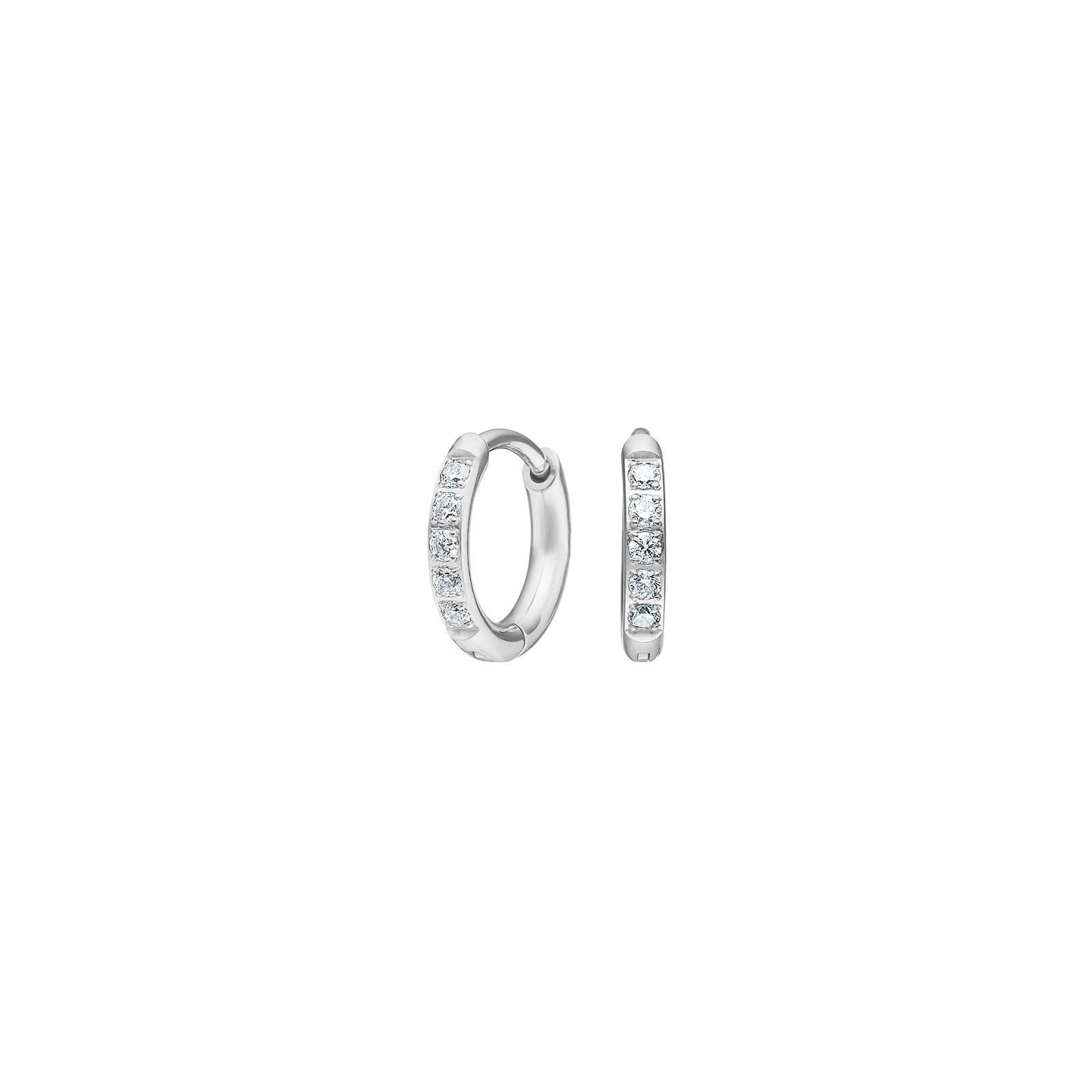 Titanium Creolen 8mm m. cz