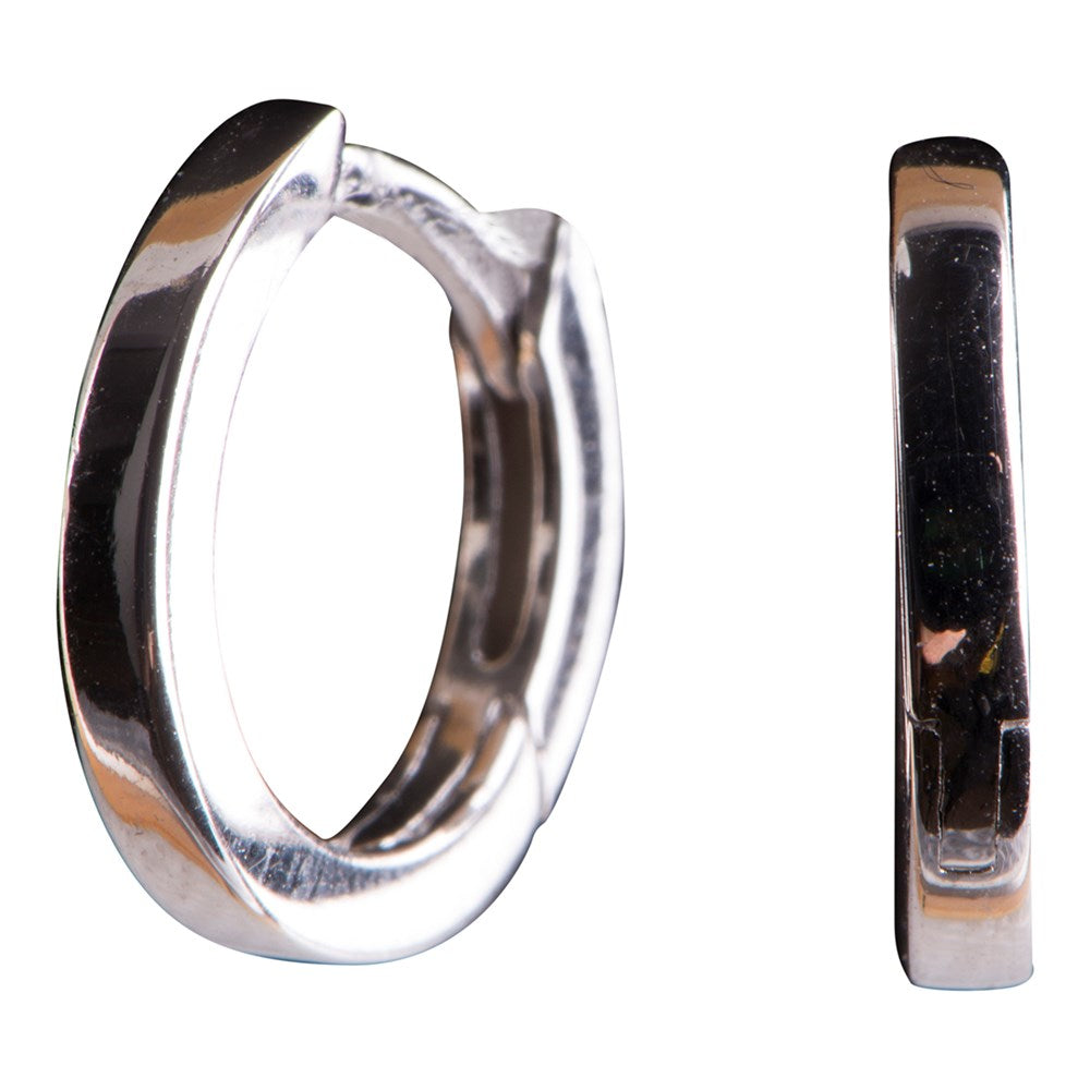Silver hoop 12 mm
