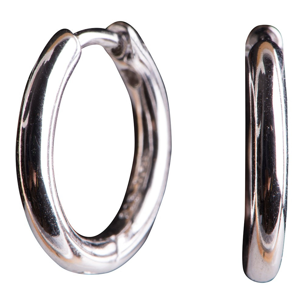 Rhd. sølv creol 17 mm