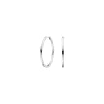 Rhod. Silver hoops 30m*
