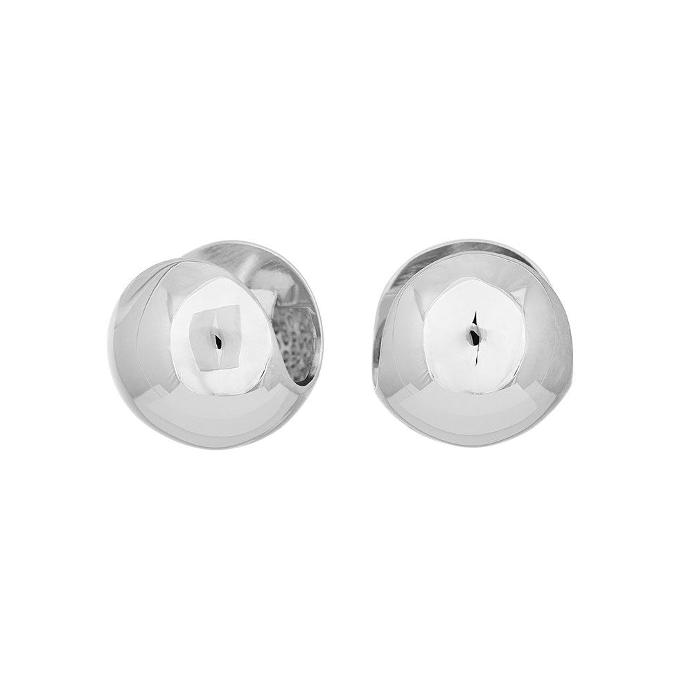 Rhod. silver hoops 12mm