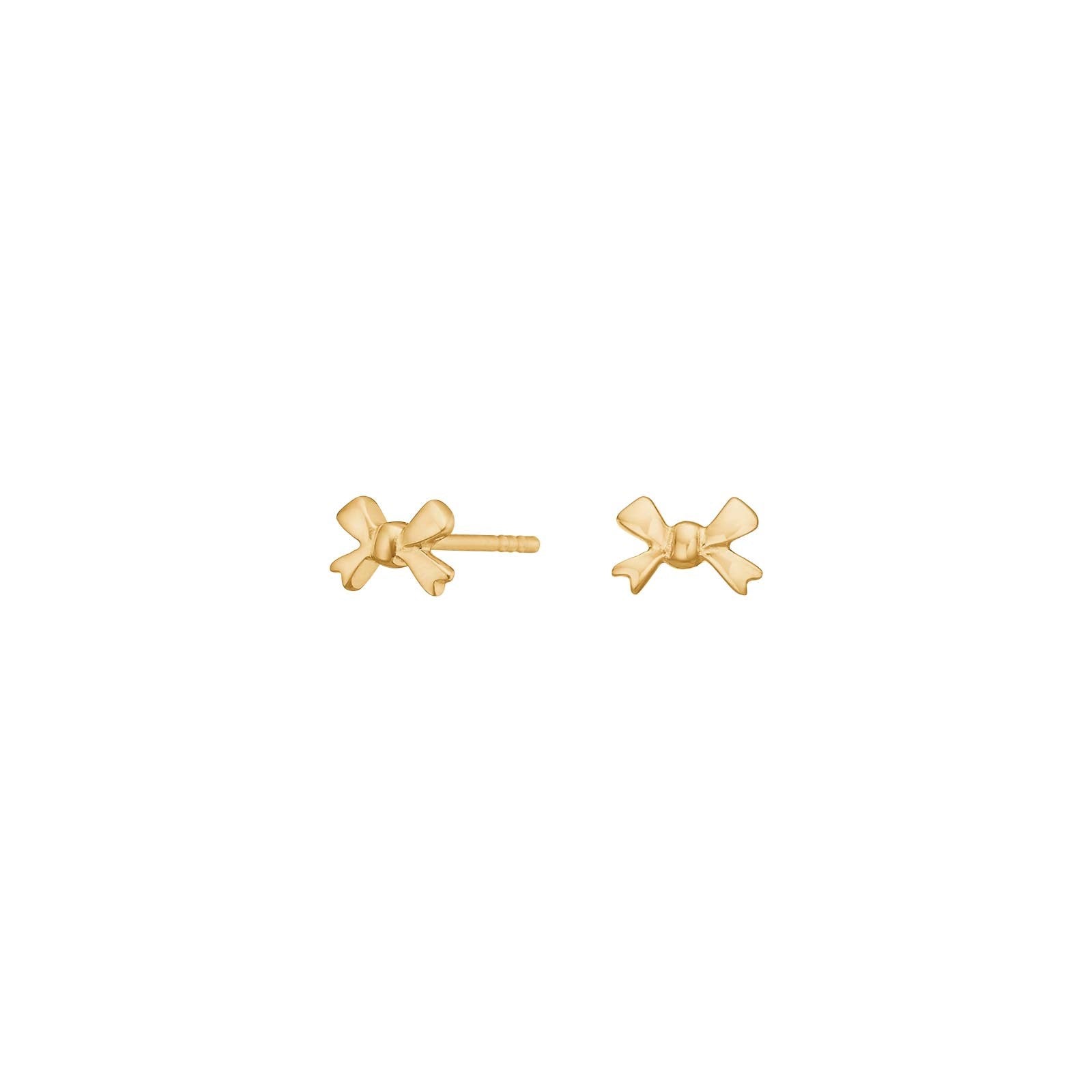 Silver earring bow
