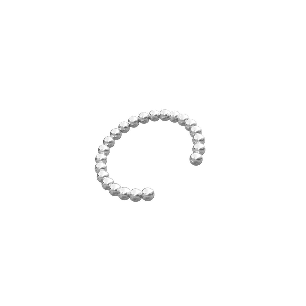 Rhod. silver ear cuff PIERCE52 1 pc.