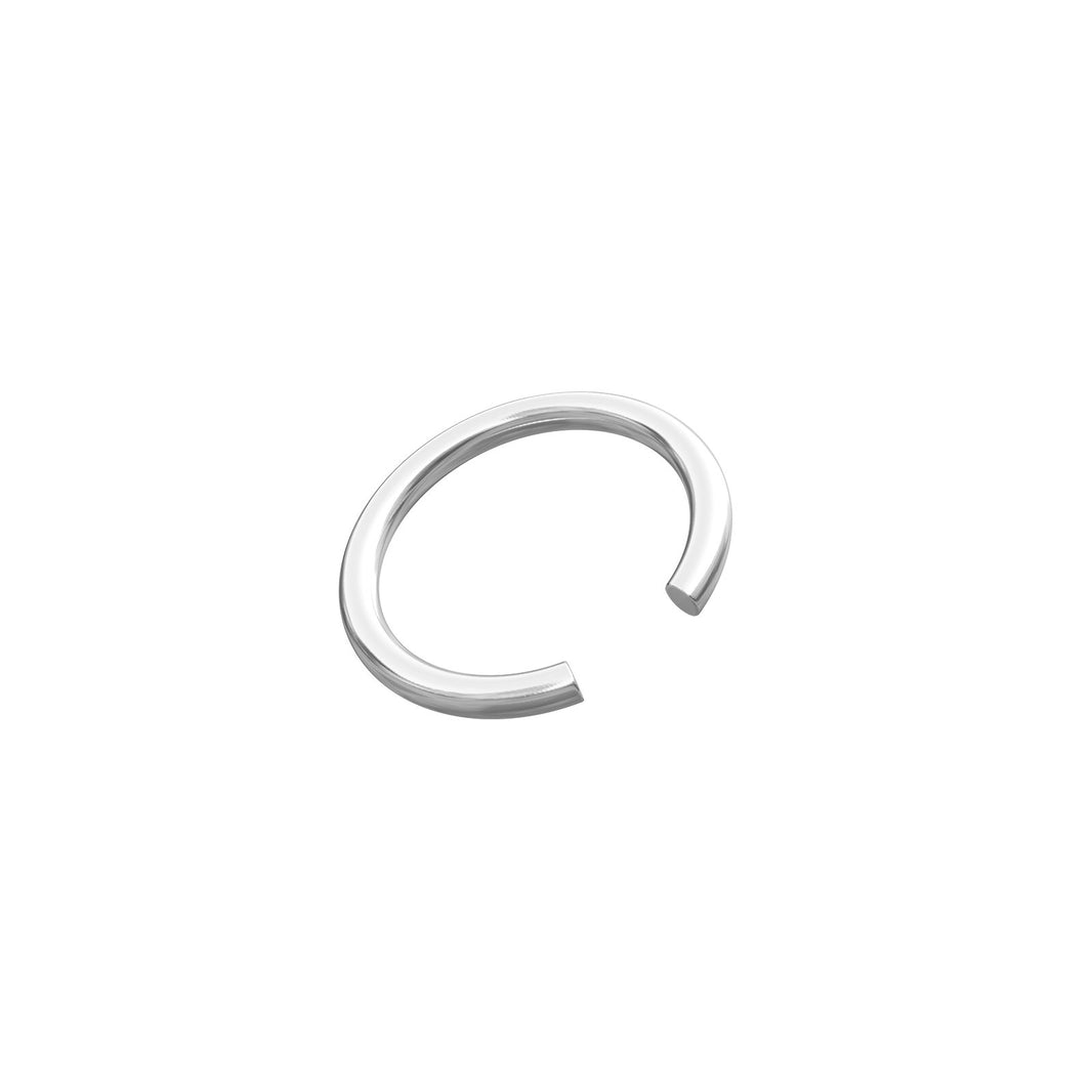 Rhod. silver ear cuff PIERCE52 1 pc.